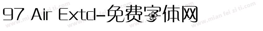 97 Air Extd字体转换